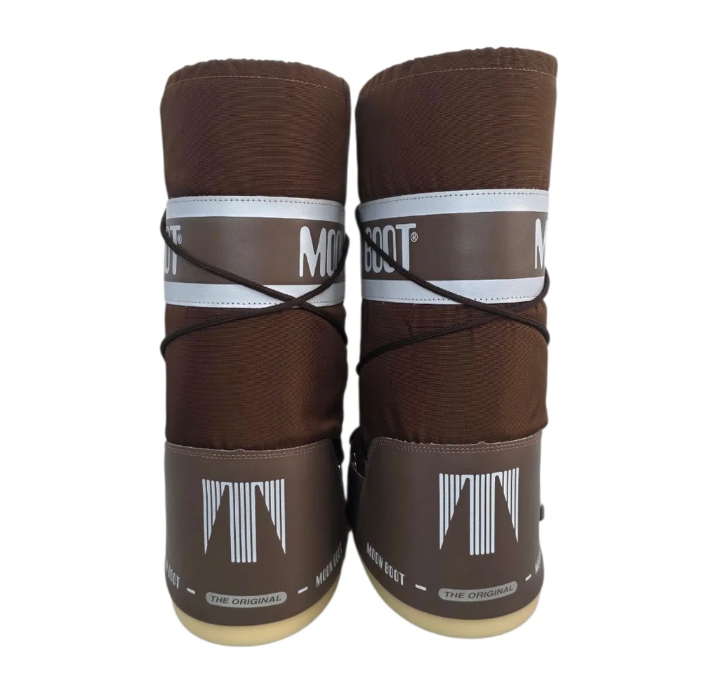 Icon Brown Nylon Boots Moon Shitaki New Without Box US Women 8-9.5 Mens 7-8.5 - Picture 3 of 10